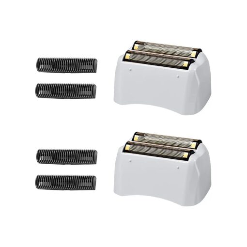 2 Packs Pro Shaver Replacement Foil and Cutters Compatible with Andis # 17155 & # 17150 Shaver Pro Foil ( Golden )