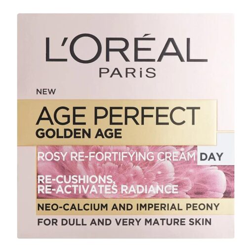 L'Oreal Paris Age Perfect Golden Rosy Refortifying Day Cream, Multi-Color, 1.7 Oz