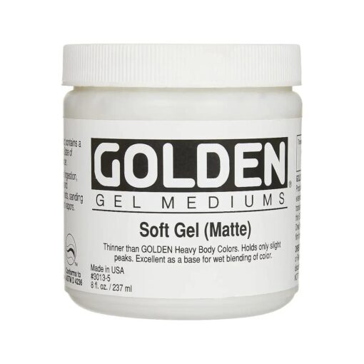 Golden Soft Matte Gel Medium-8 ounce