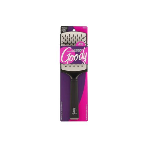 Goody Ceramic Blow Dry Paddle Brush - Flexible Cushion with Protective Coating - Pain-Free Detangler Comb for Women, Men & Kids - Removes Knots and Tangles, for Natural, Straight, Thick & Curly Hair