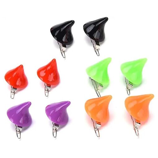 10Pcs ( 5 Pair ) Devil Horn Hair Clips Barrette, Horror Gothic Halloween Cosplay Costume Party Accessories, Small Demon OX Horn Halloween Hairpins ( 5 colors )