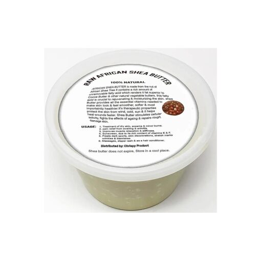 Raw Unrefined African Shea Butter Selections ( 8 Oz, 16 Oz, 32 Oz ) - Grade AAA Premium Shea Butter From Ghana - Use on Acne, Eczema, Stretch Marks ( 16 OZ IVORY )