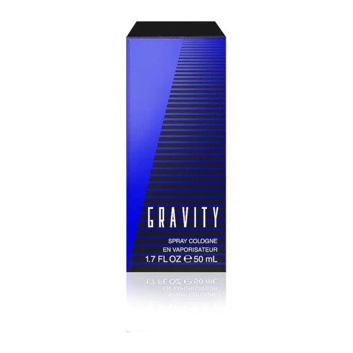 Gravity Eau de Cologne Spray, Vegan Formula, Fragrance, Earthy Wood and Leather Notes, 1.7oz