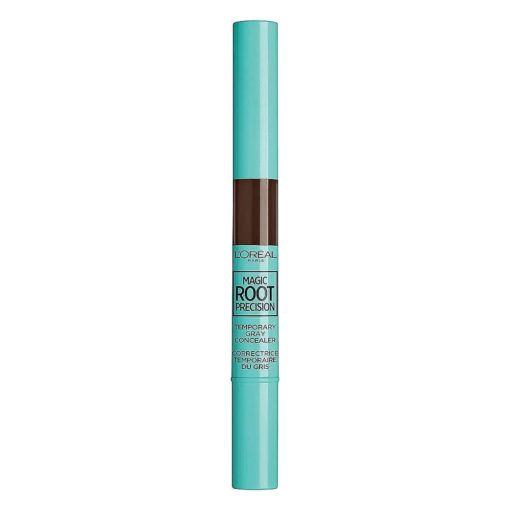 L'Oreal Paris Magic Root Precision Temporary Gray Hair Color Concealer Brush, 5 Medium Brown, 0.05 fl ; oz .