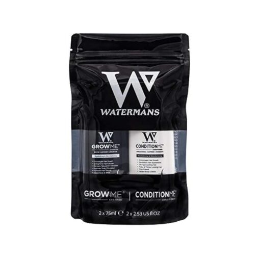 Watermans Grow Me minis Travel shampoo and conditioner set - Great for your gym bag