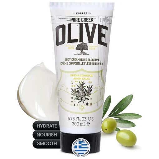 KORRES Olive Body Cream, Olive Blossom, 6.76 fl, oz .