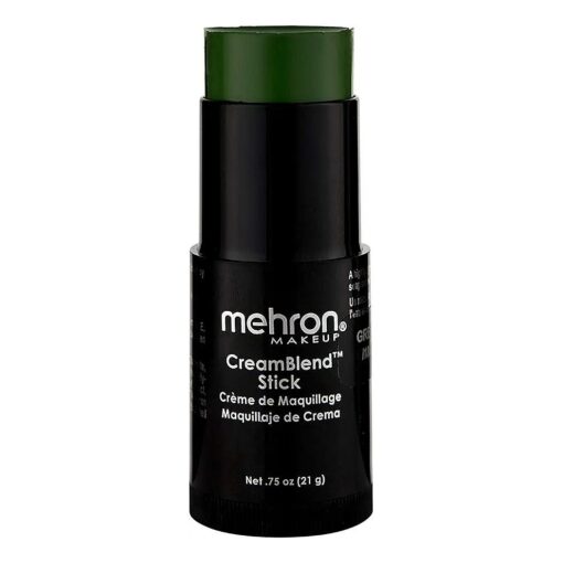 Mehron Makeup CreamBlend Stick ( 0.75 Ounce ) ( GREEN )