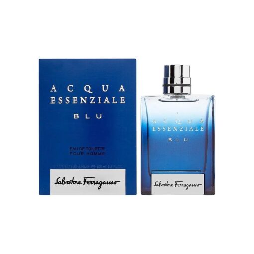 Salvatore Ferragamo Acqua Essenziale Blu Eau de Toilette Spray for Men, 1.7 Ounce