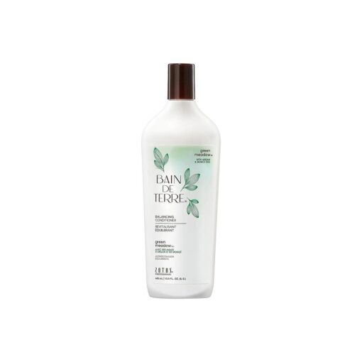 Bain de Terre Balancing Shampoo/Conditioner | Green Meadow | Restores Optimal Balance for Normal, Oily Hair | Argan & Monoi Oils | Paraben Free | Color-Safe