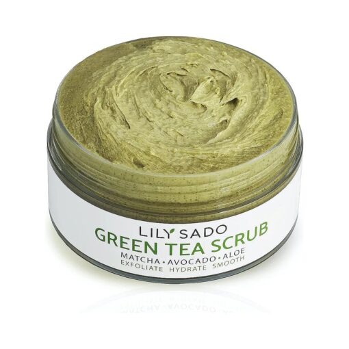 LILY SADO Matcha Made in Heaven Sugar Facial Scrub - Best Daily Facial Exfoliating Cleanser for Women & Men - Vegan Face Wash Exfoliates Skin, Treats Acne, Reduces Pore Size - 4 oz