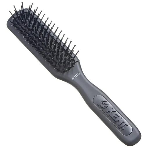 Kent AH11G Airhedz Pro Narrow Pin Hair Brush ( Fine Pin, Grey ) - for Taming and Straightening