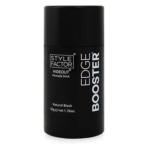 Edge Booster Style Factor Hideout Pomade Color Stick 1.76oz - For thicker looking edges, covers up gray hair ( Black )