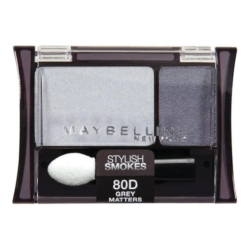 Maybelline New York Expert Wear Eyeshadow Duos, 80d Grey Matters Stylish Smokes, 0.08 Ounce