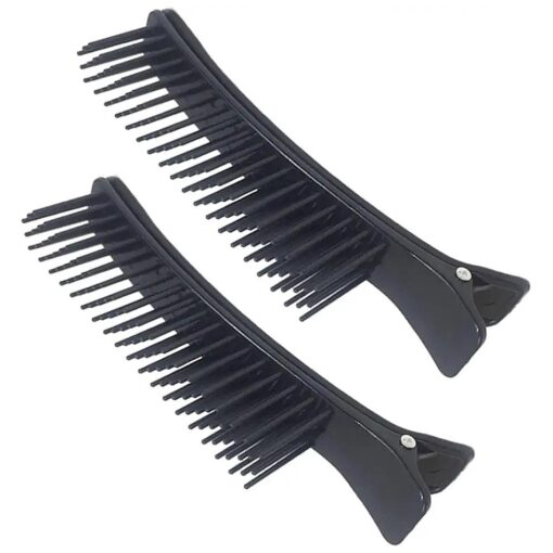 2PCS Grip Clips for Hair Sectioning, Styling Hair Parting Combs Clips for Salon Home Hair Cutting Coloring Foiling Placing Extensions