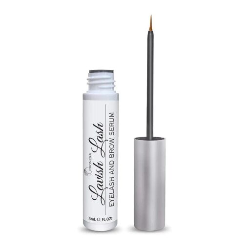 Hairgenics Lavish Lash ( 3ml, 3 Month Supply ) - Eyelash Growth Enhancer & Brow Serum with Natural Peptides for Long, Thick Lashes and Eyebrows ! Dermatologist Certified & Hypoallergenic .