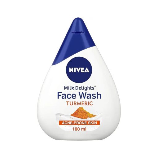 NIVEA Face Wash, Milk Delight TURMERIC, for Acne-Prone Skin, 100 ml