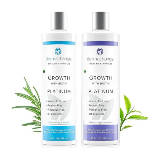 Biotin Shampoo and Conditioner Set - Hair Growth Shampoo and Conditioner for Men & Women - Shampoo Conditioner for Dry, Damage & thinning hair with Tea Tree, Manuka Honey & Rosemary 16oz