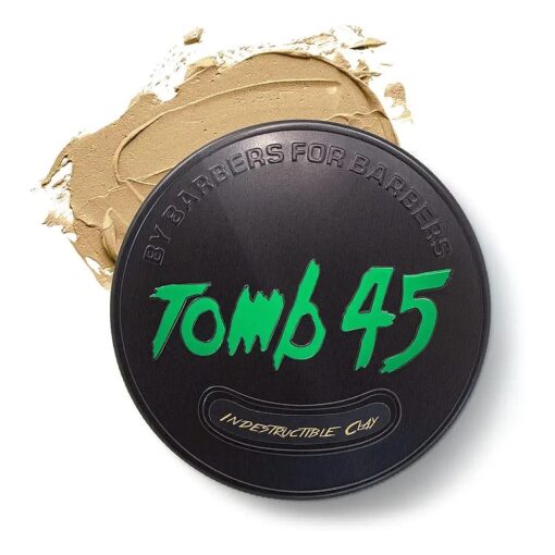 Tomb 45 Indestructible Hair Clay, High Strong Hold with Matte Finish Hair Styling Product