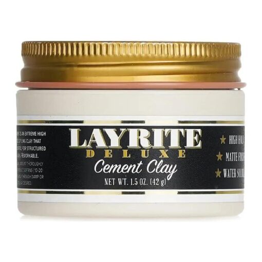 Layrite Deluxe Cement Hair Clay, 1.5 Ounce