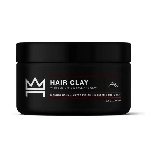 Hair Craft Co. Clay Pomade 2oz - Shine-Free Matte Finish - Medium Hold/Natural Look -Clay Base [ Super Dense ], Stylist Approved - Ideal for Textured, Thickened & Modern Styles - Unscented