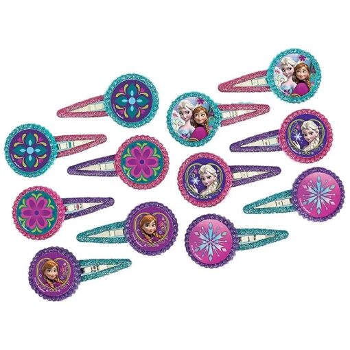 Hair Clip Favors 12 Pieces | Disney ( c ) Frozen Collection | Party Accessory