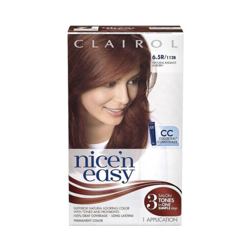 Nice 'N Easy Permanent Hair Color 6.5R Natural Light Radiant Auburn 1 Kit