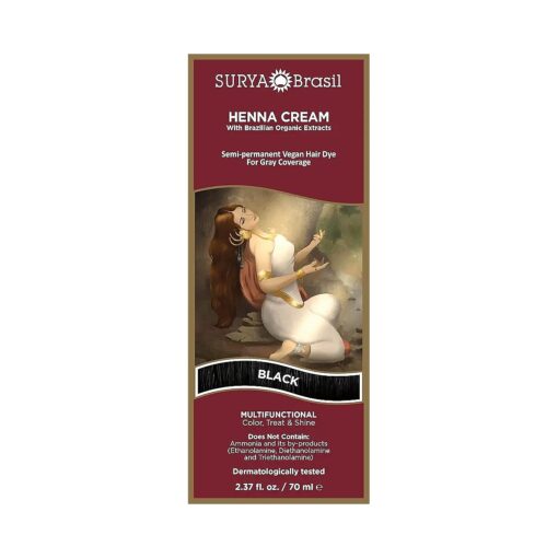 Surya Brasil Henna Cream, Black 2.37 oz