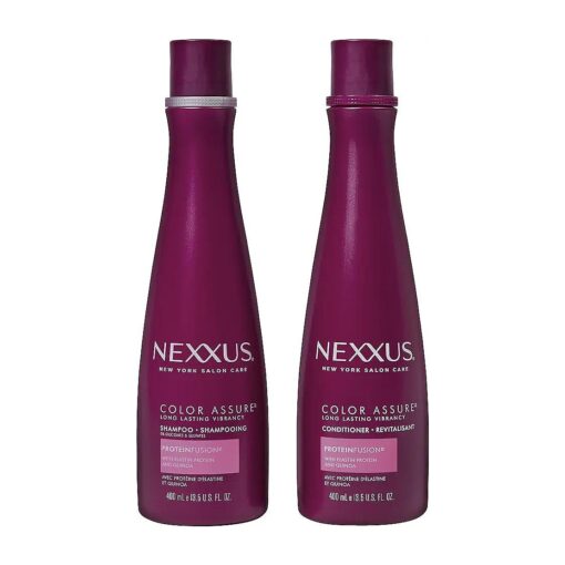 Nexxus Color Assure Shampoo And Conditioner For Color Treated Hair Color Assure Collection Enhance Hair Color For Up To 40 Washes 13.5oz 2 Count