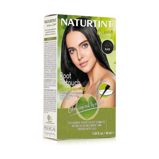 NATURTINT Root Retouch Creme, 1.52 Fl, Oz | In Between Hair Coloring Root Touch Up ( Black )