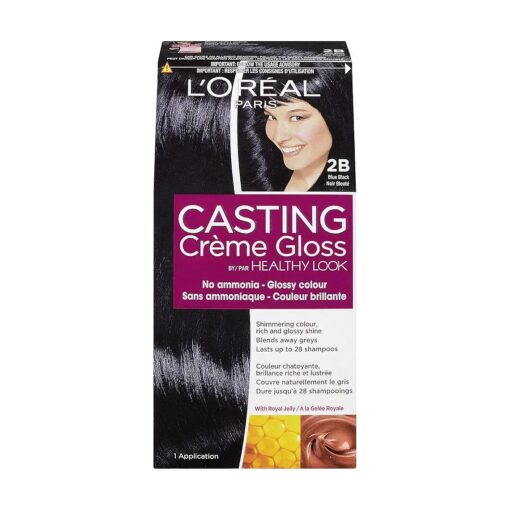 L'Oreal Healthy Look Creme Gloss Hair Color, 2B Blue Black