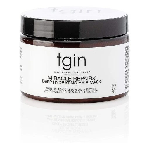 tgin Miracle Repairx Deep Hydrating Hair Mask For Damaged Hair - Dry Hair - Curly Hair - Restore - Repair - Protect