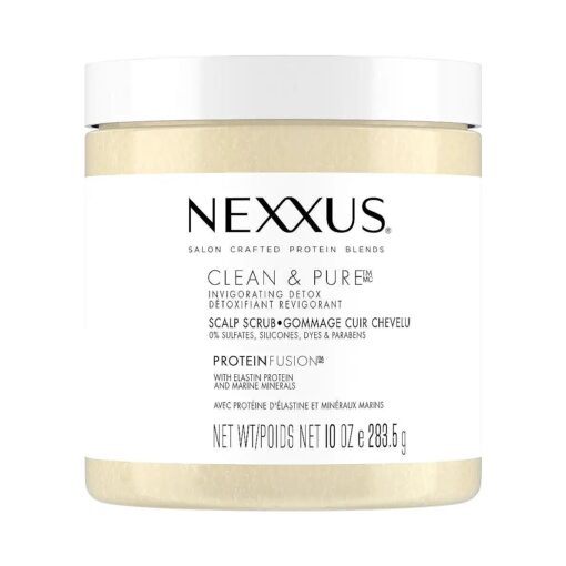 Nexxus Sulfate-Free Hair Scrub To Nourish & Clarify Exfoliating Scalp Scrub Silicone, Dye, & Paraben Free Hair Scrub 10 oz