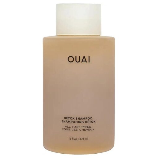 OUAI Detox Shampoo - Clarifying Shampoo for Build Up, Dirt, Oil, Product and Hard Water - Apple Cider Vinegar & Keratin for Clean, Refreshed Hair - Sulfate-Free Hair Care ( 16 oz )