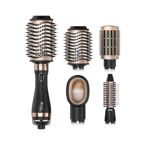 Nicebay ( r ) Hair Dryer Brush Blow Dryer Brush in One, Hot Air Brush Set for Straightening/Drying/Curling, Oval Brush, Multi-Temperature Settings, Detachable Design for Women