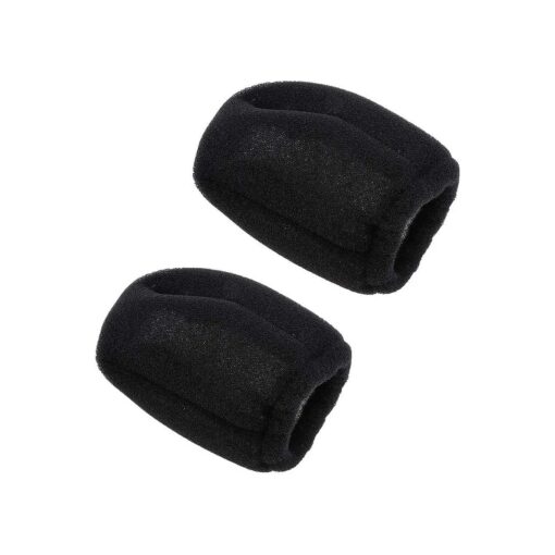 2 Pieces Hair Dryer Sock Diffuser Cover Prevents Heat Damage and Controls Frizz fit for Hairstyling Accessories Black A