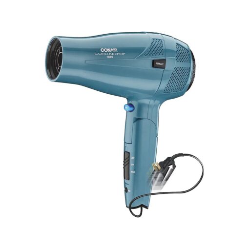 Conair Hair Dryer with Folding Handle and Retractable Cord, 1875W Travel Hair Dryer, Conair Blow Dryer