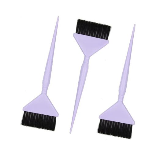 3 Extra Wide Hair Dye Brushes - Hair Color Brush Applicator Set - Hair Dye Brush Applicator - Hair Coloring Brush - Color Brushes for Hair Salon ( Lavender Purple )