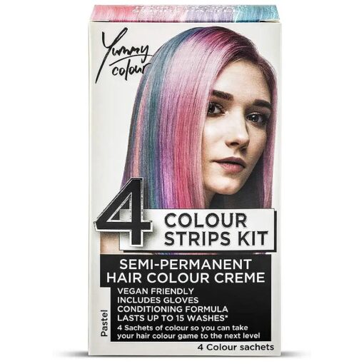 Stargazer Yummy Color 4 Strips Hair Dye Kit ( Pastel Pink )