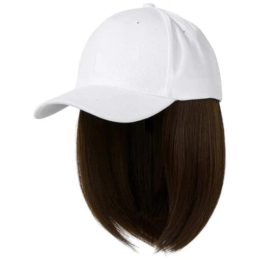 YEKEYI Baseball Cap Wig with Hair Extensions Synthetic Wig Hat for Women Adjustable Baseball Hat