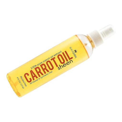 Carrot Oil Sheen Spray for Locs, Dreadlocks, Twists, Braids, Cornrows, 4C Hair - Moisturizing, Refreshing - Made in the USA - 8oz - Pack of 1