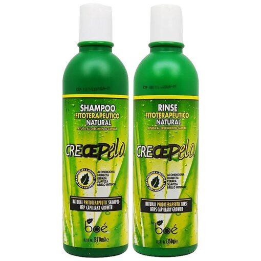 BOE Crece Pelo Shampoo + Rinse 12 oz `` Combo Set ! !"