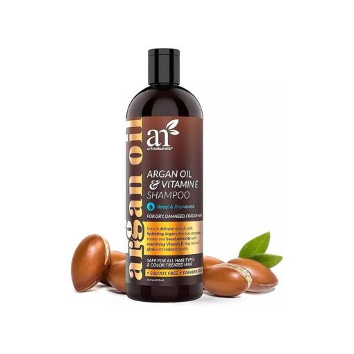 artnaturals Argan Hair Growth Shampoo - ( 16 Fl Oz / 473ml ) - Sulfate Free - Treatment for Hair Loss, Thinning & Regrowth - Men & Women - Infused with Biotin, Argan Oil, Keratin, Caffeine