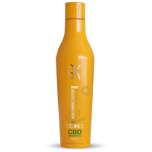 GK HAIR Global Keratin Hemp Shampoo ( 8.11 Fl Oz/240ml ) Hydrating Strengthening Color Treated Damaged Hair Provides Nourishing & Shine Infused with Vegan Sulfate Paraben Free