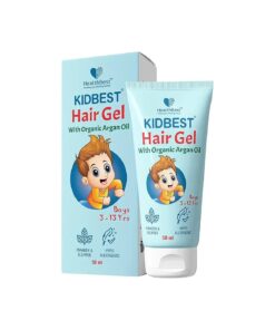 Kids Hair Styling Gel for Boys & Girls ( Daily Use ) with Non Toxic Organic Argan Oil, Drumstick Tree Oil & Kertine, Hair Growth, Damaged Hair, Tear, Paraben, SLS free, 50ml