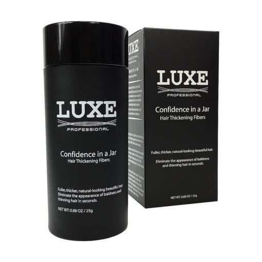 LUXE Hair Thickening Fibers - CONFIDENCE IN A JAR - 2 Months+ Supply ! - Hypoallergenic, Dermatologist Tested - Multiple Colors Available ( Medium Blond )