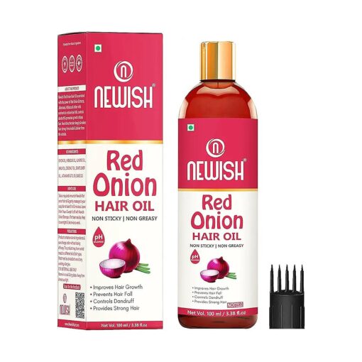 Red Onion Oil for Hair Regrowth Men and Women, Dry Damaged Hair & Growth - Oil Hair Care Natural Hair Growth Oil - Hair Treatment for Dry Damaged 3.38 Fl Oz