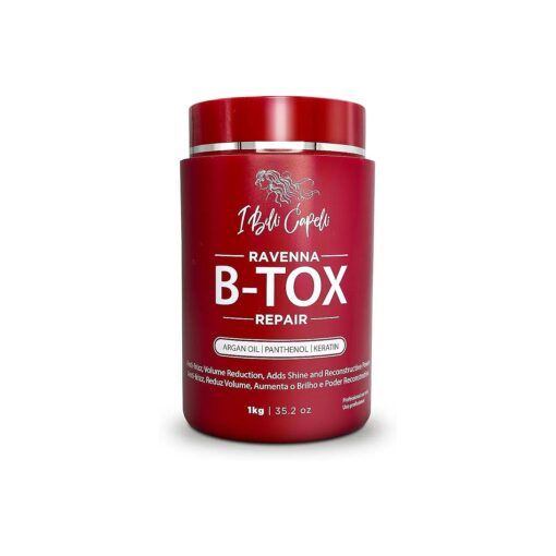 Ravenna Repair Hair B-tox -Cirugia Capilar para el Cabello, Formaldehyde-Free- B-tox Capilar Para El Cabello, Long Lasting Anti-Frizz, Smoothing, B-tox Hair Treatment 35.2 oz ( 1kg )