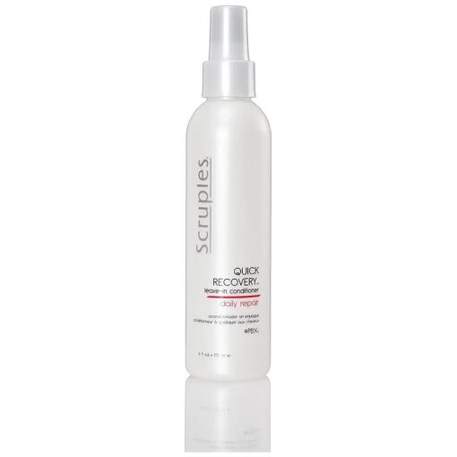 Scruples Quick Recovery Leave In Conditioner - Detangling Spray & Heat Protectant to Condition + Protect Hair - Damaged Hair Repair ( 6 oz )