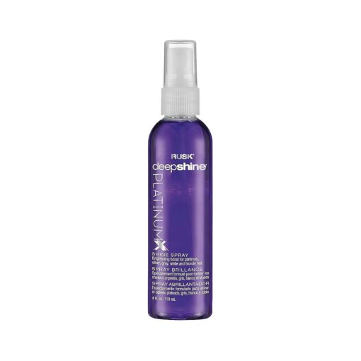 Deepshine PlatinumX Shine Spray, 4 Oz, Shine Spray Creates Luminous Shine and Pairs Well with Heat Styling for a Glossy Finish, Pairs Well With Heating Appliances