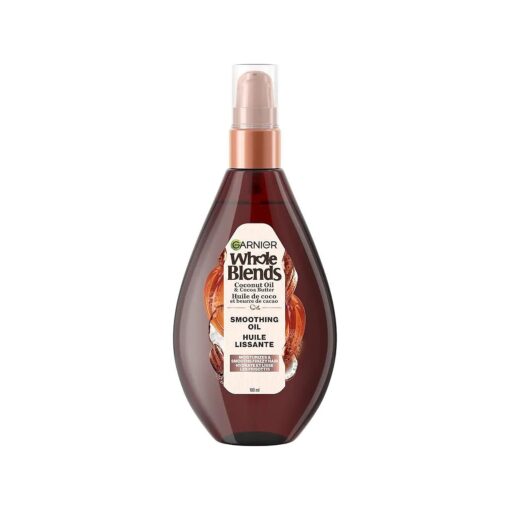 Garnier Whole Blends Smoothing Oil, Coconut Oil & Cocoa Butter Extracts 3.4 Fl Oz ( 1 Count )